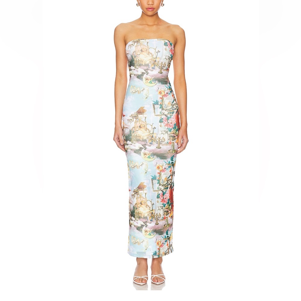 Revolve x Harmony Maxi Dress in Blue Multi